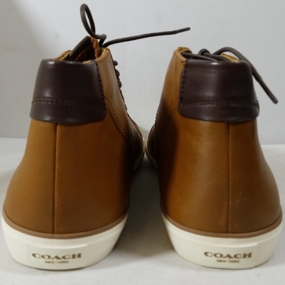 Coach high top saddle sneakers size men 7.5. NWB. - Picture 4 of 8